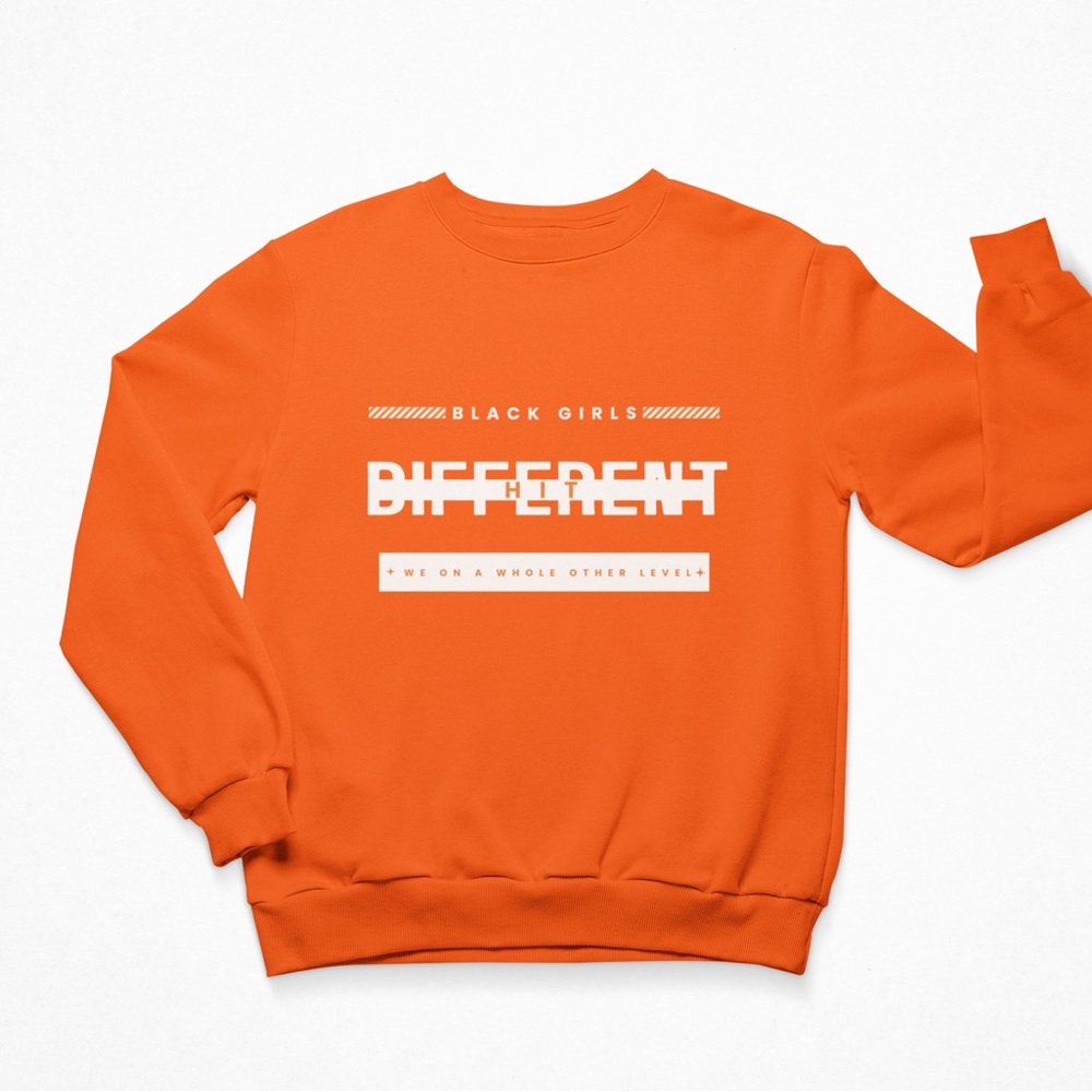 Hit Different Crew Neck Sprinkle Sprinkle Sweatshirt